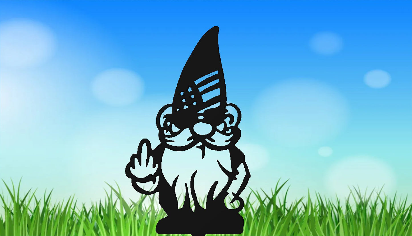 Garden Gnome Shooting Finger