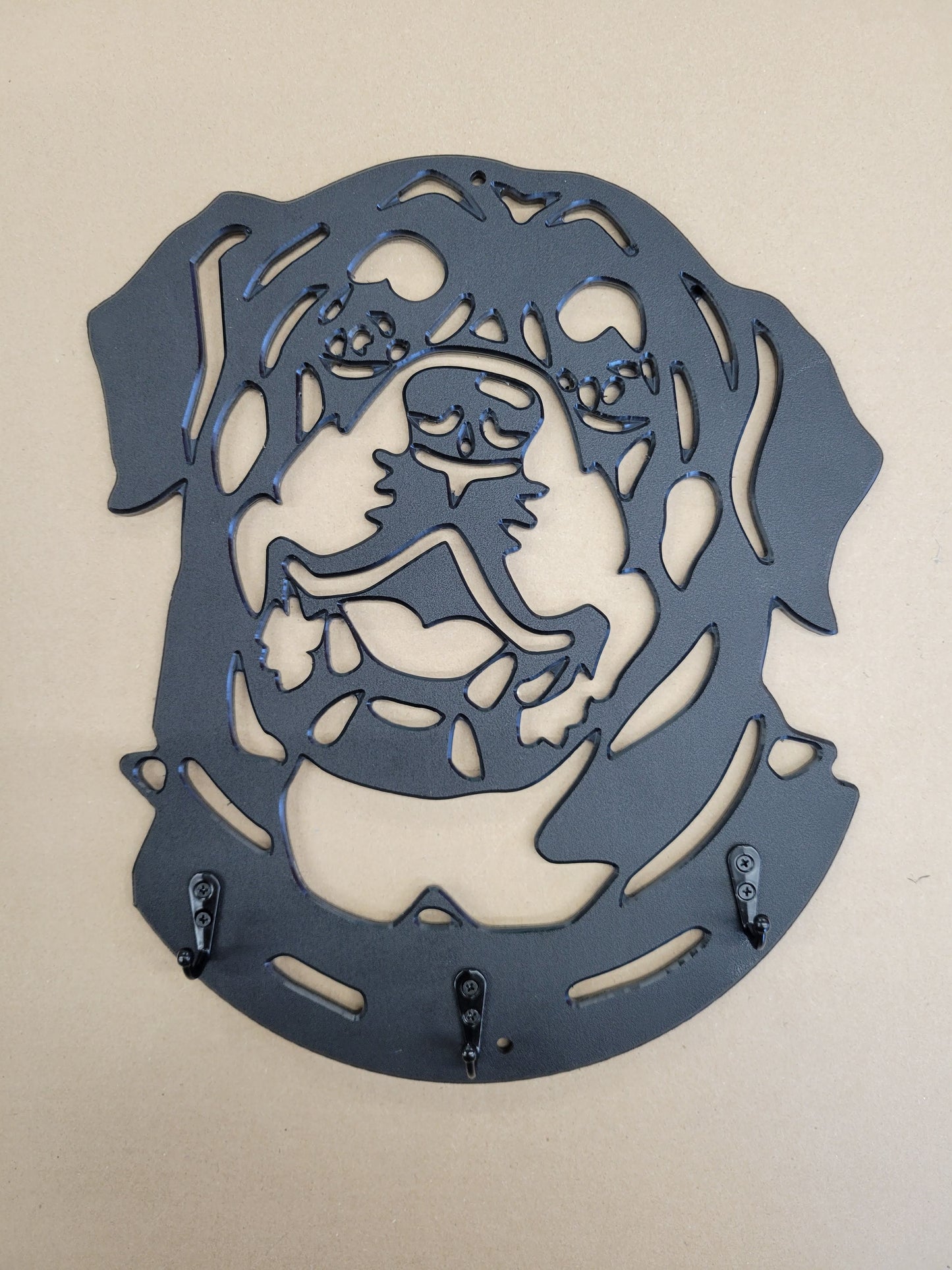 Rottweiler Leash/key Holder