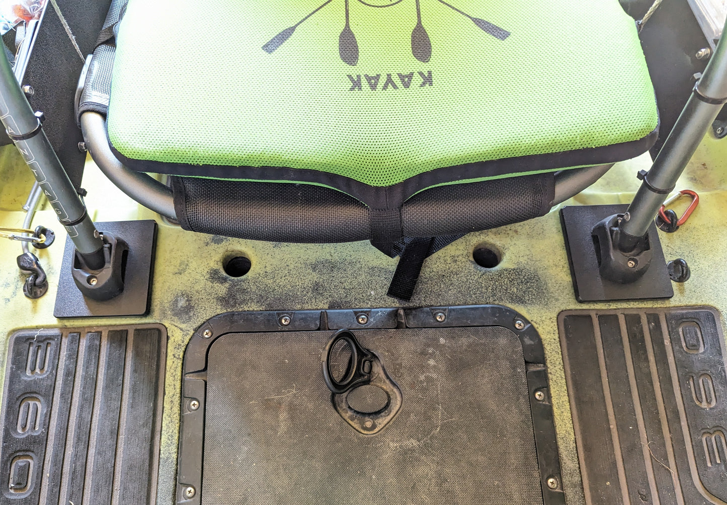 Seat reinforcement blocks for Hobie Pro Anglers.